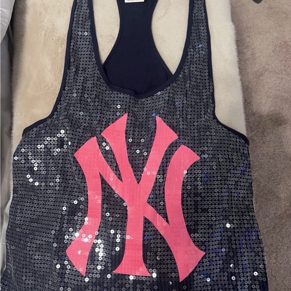 PINK Victoria's Secret Tops - PINK Victoria's Secret Navy Cotton Thong